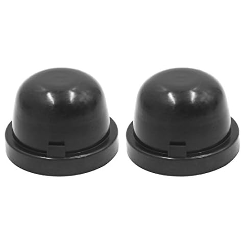 sourcing map 2Pcs 65mm de Goma Negro Coche Impermeable LED Faro Delantero Protector Tapa de Polvo Cover