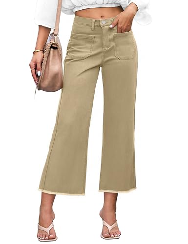 Pantalon court en jean pour femme short denim taille haute avec poches stretch