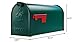 Gibraltar Mailboxes Elite Medium Capacity Galvanized Steel Green, Post-Mount Mailbox, E1100G00