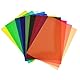 KARLOR A4 Farbfolie 20 Blatt 10 Farben Transparentfolie Fensterfolie Bunt Farbfilter Farbkorrektur Scheinwerfer Folie Lampenfolie Hitzebeständig Für Fotografie Studio LED Lampen Glas Malerei Basteln