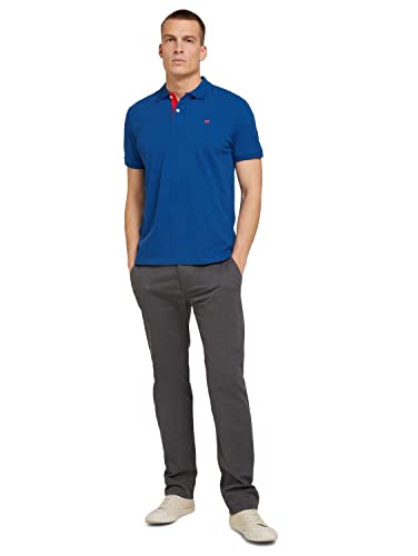 TOM TAILOR Herren Slimfit Poloshirt aus Piqué-Baumwolle