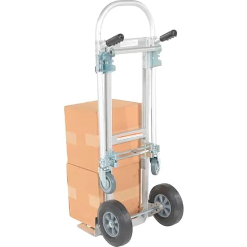 Carretilla convertible de aluminio con ruedas de goma dura miniatura 2