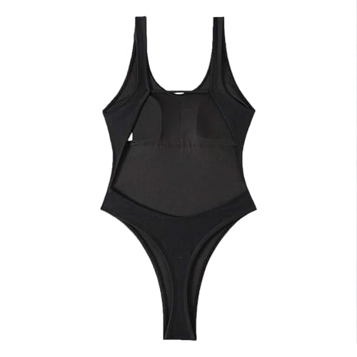 Traje de baño sexy con cuello en V profundo y espalda descubierta para mujer 3
