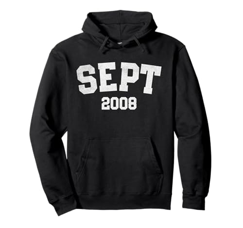September - Vintage 2008 17th Birthday 17 Years Old Pullover Hoodie September - Vintage 2008 17th Birthday 17 Years Old Pullover Hoodie