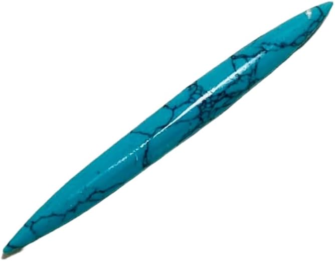 Turquoise Crystal Tribal Septum Spike, 14g to 1/2 inch, Custom Sizes Available
