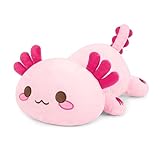 Onsoyours Original Axolotl Plush Cute 13 inch Stuffed Animal Soft Pillow Pink Kawaii Plush Toy Gift for Kids & Adults (Pink Axolotl, 13')