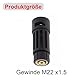 HAFRILY Kärcher Adapter B Bayonet für Kärcher Hobby Accessories on Professional Machines für Hochdruckreiniger mit Kärche-r Innengewinde M22 IG