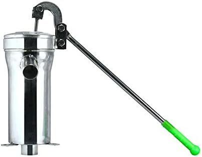 Hand Well Pump Manual Deep Water Pump with 10 leather bowls, 32ft Maximum lift Manual Water Transfer Pump Boost Fountain for Outdoor, Yard, Pond, Garden Decoration Kit