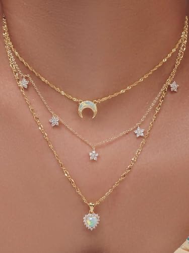 Charm Necklace Crystal Gothic Evening