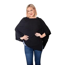 woman wearing shawl as a new mom care package gift idea