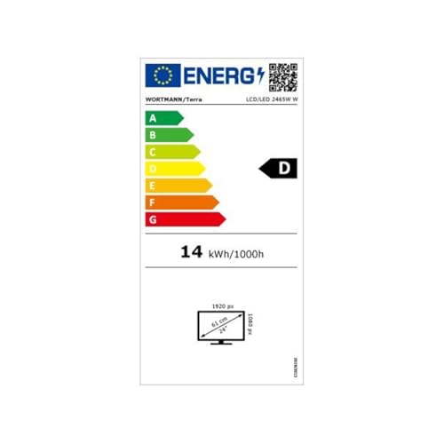 Terra Monitor 2465W PV White Greenline Plus mit 23,8 Zoll Full HD