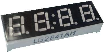 時計用7セグ LG2841AH カソードコモン 7セグ4桁 赤 1個入<led-920>
