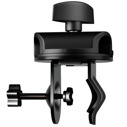 Metal U-Shaped Microphone Desk Arm Clip with Rotating Plate for Live Streaming and Stage Performances - 15Mm Mount