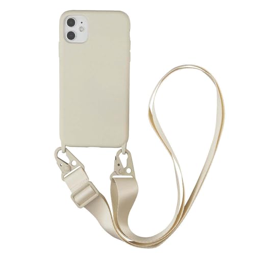 Coque de téléphone silicone de qualité supérieure beige pour iPhone 13