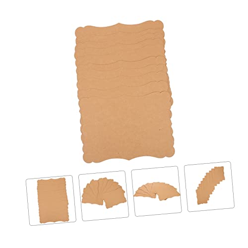 TEHAUX 10 Pçs Cartão Kraft Decoração De Casamento Cartões De Lugar Em Branco Decoração Retrô Para To