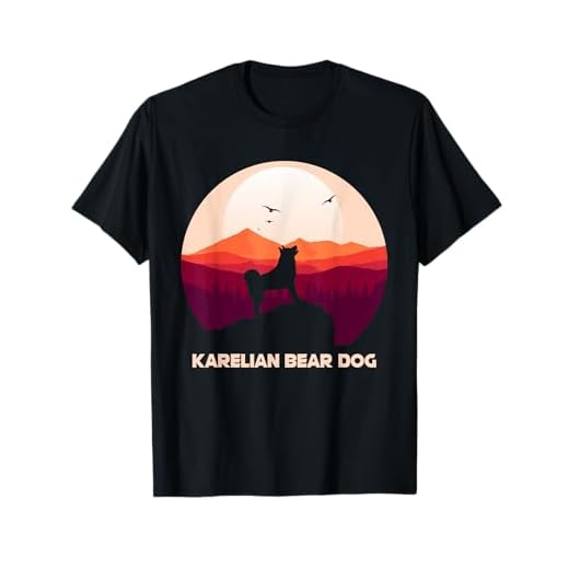 Karelian Bear Dog Silhouette for Dog Lover T-Shirt
