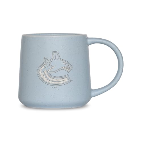 Rico Industries NHL Hockey Vancouver Canucks Baby Blue 16oz Ceramic Taper Mug