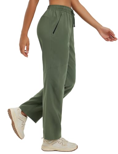 baleaf Women's Hiking Pants Ripstop Water Resistant Lightweight Quick Dry Zip Pockets UPF50+ Travel Clothes