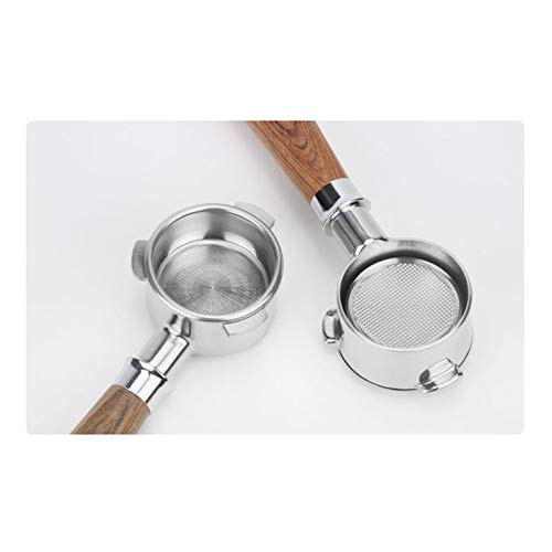 XIAORUI Portafiltro sin Fondo Café De Acero Inoxidable Reutilizable Portafiltro Sin Fondo Portafiltro 51 Mm Fit For… - Imagen 4