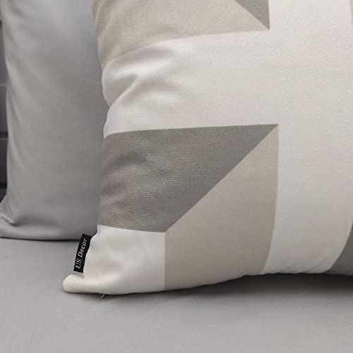 Kit 4 Capas de Almofada Geométrico Suede Ziper Invisível (Geométrico Bege + Costela Adao Contorno -