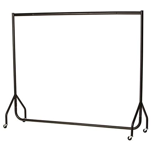 The Shopfitting Shop Heavy Duty Clothes Rail Garment Rail 6ft Long x 5ft High Metal Storage Hanging Rack Cover