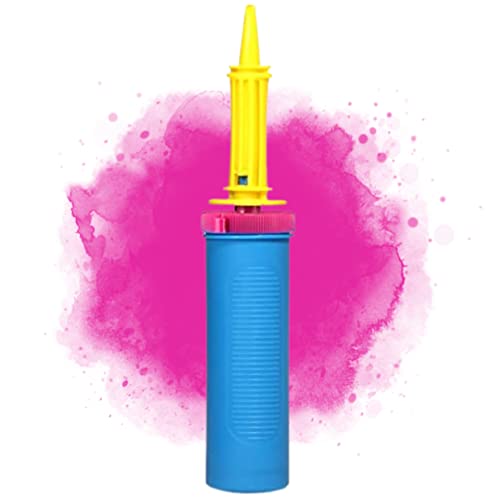 PRESENTORY | Ballonpumpe in Blau | Anti-Rutsch Griff | Luftballonpumpe für Ballons Aller Art | Zeitsparend beim Aufblasen von Geburtstagsdeko, Hochzeitsballons und Partydeko thumbnail