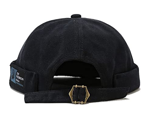 Jokejojack Skull Caps Cycling Light Sun Hat For Men Women Metal Buckle Adjustment On Both Sides Black #TOP4