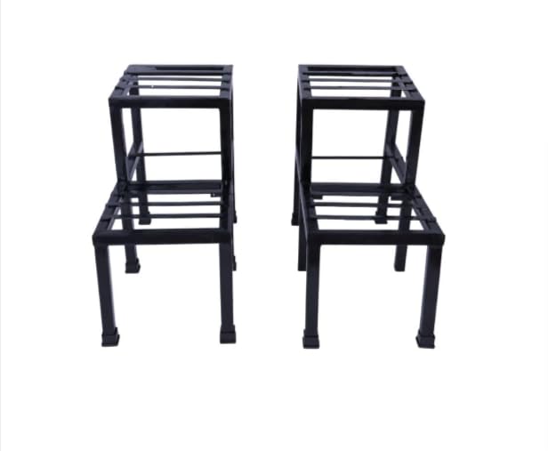 TRUPOT Multiple Black Metal Plant Stand | Plant Stand for Balcony | Outdoor Indoor Plant Stand (Pack Of 2) (B0CW9G3ZJ6) Amazon Price History, Amazon Price Tracker