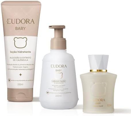 Combo Eudora Baby: Água de Colônia 100ml + Sabonete Líquido 200ml...