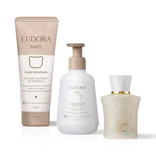 Combo Baby: Água de Colônia 100ml + Sabonete Líquido 200ml + Loção Hidratante 200ml