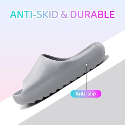 Image of Cloud Slides for Kids,Boys Girls Shower Slippers Bathroom Pool Sandals,Toddler Home House Open Toe Comfy Thick Sole Slippers,Summer Non-Slip Beach Shoes