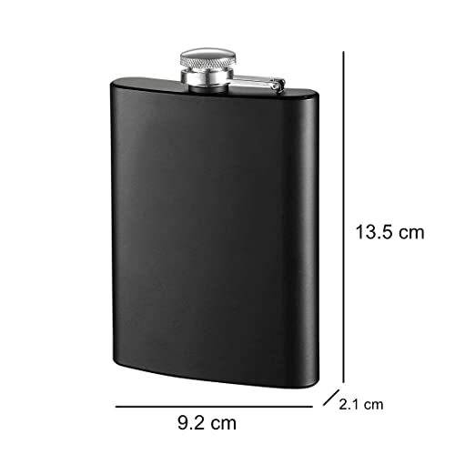 Image of Celebr8 Personalized Stainless Steel Hip Flask (210 ML) | Name Engraved Whiskey, Vodka & Wine Pocket Bottle | Portable Beverage Holder for Men | Friendship Day Gifts for Friends | Friendship Gifts