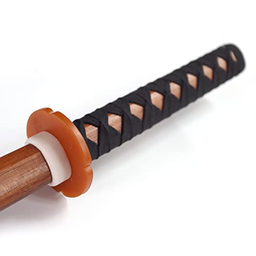 DEPICE Set Bokken Hartholz Seilgriff inkl. Saya uni, natur