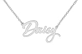 JRose Collections Identité Personalised Name Necklace – Popular Girls’ Names & Titles – Adjustable Chain in Gift Box by Mulberry Studios (Daisy)