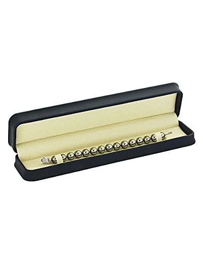 The Pearl Source 14K Gold 9-10mm Baroque Genuine Multicolor Tahitian South Sea Cultured Pearl Bracelet for Women4