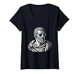 Mujer Plinio el anciano con gafas de sol Camiseta Cuello V