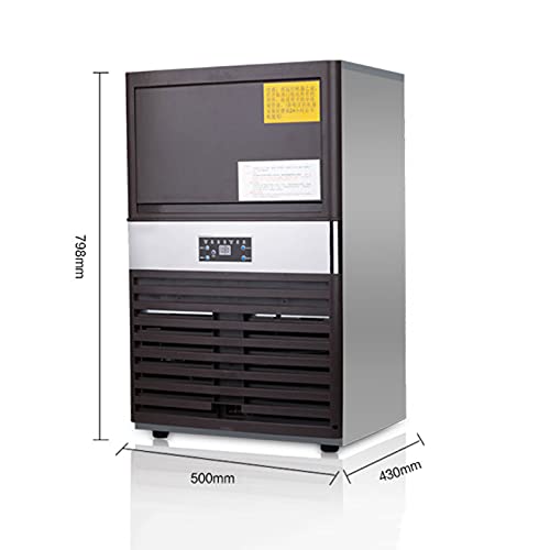 Gewerbliche Arbeitsplatte Eismaschine, 80kg / 24h Edelstahl Eiswürfelmaschine, Automatische Freis-Tanding… – Bild 6