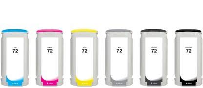 TechNart 72 Ink Cartridges Combo Value Pack Repalcement for HP 72 Ink Cartridges 130 ML for Use in HP DesignJet T610 Series