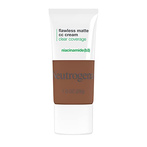 Neutrogena Clear Coverage Flawless Matte CC Cream, Full-Coverage Color Correcting Cream Face Makeup with Niacinamide (b3), Oil-, Fragrance-, Paraben- & Phthalate-Free, Cinnamon 9.0, 1 oz Neutrogena Clear Coverage Flawless Matte CC Cream, Full-Coverage Color Correcting Cream Face Makeup with Niacinamide (b3), Oil-, Fragrance-, Paraben- & Phthalate-Free, Cinnamon 9.0, 1 oz