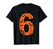 Number 6 Funny Six Seven Meme Halloween T-Shirt