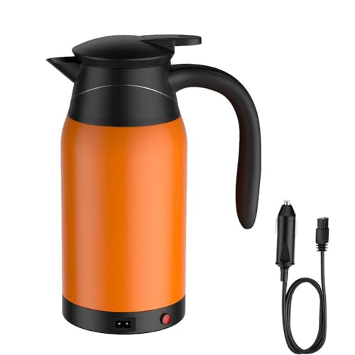 ZOYDP Wasserkocher Auto 1000ml, 12V Auto Wasserkocher, 12v Wasserkocher mit Temperatureinstellung, Edelstahl Wasserkocher Auto zigarettenanzünder, Elektrischer Wasserkocher für 12V 100W Auto Lkw ZOYDP Wasserkocher Auto 1000ml, 12V Auto Wasserkocher, 12v Wasserkocher mit Temperatureinstellung, Edelstahl Wasserkocher Auto zigarettenanzünder, Elektrischer Wasserkocher für 12V 100W Auto Lkw