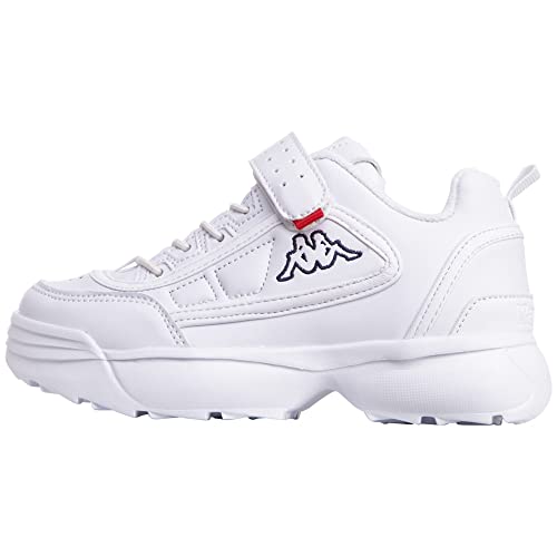 Kappa Rave NC Kids, Zapatillas, Negro (White 1010), 33 EU