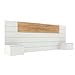 Tête de lit avec chevets Freeda Blanc et Bois 160 cm