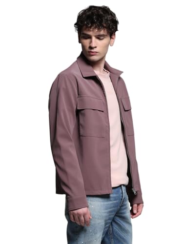 Image of JACK & JONES Men's Polyester Standard Length A-Line Coat