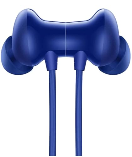 Image of Z2 ANC Bluetooth Neckband Earphones, Blue | 12.4mm Bass Drivers, 45dB Active Noise Cancellation, 28H Battery Life, Fast Charging, Lightweight Flexible