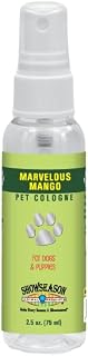 Showseason® Marvelous Mango Pet Cologne 2.5 oz For Dogs |Travel Size | Long-Lasting Odor Eliminator | Paraben-Free | Biodegradable & Non-Toxic | Made in The USA