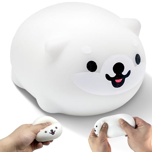 Squishy Shiba Inu Stress Balls for Adults, Squishy Dog Figurines Dough Ball