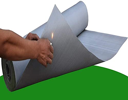 PLMOKN Vlamvertragende zeildoek, brandpreventie waterdicht -vettig silicagel elektrische lassen branddeken 1 meter breed materiaal bedekt, schip, auto, dak (Color : Gray, Size : 0.3mm) - Image 4