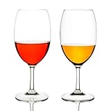 MICHLEY Unbreakable Wine Glasses, 100% Tritan Plastic Shatterproof Wine Glasses, BPA-free, Dishwasher-safe 18.5 oz, Set of 2