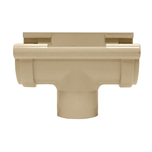 Jardibric - Naissance de Gouttière Ø16 à Coller Sable - Raccord Descente Ø50 PVC Évacuation Eau Pluie